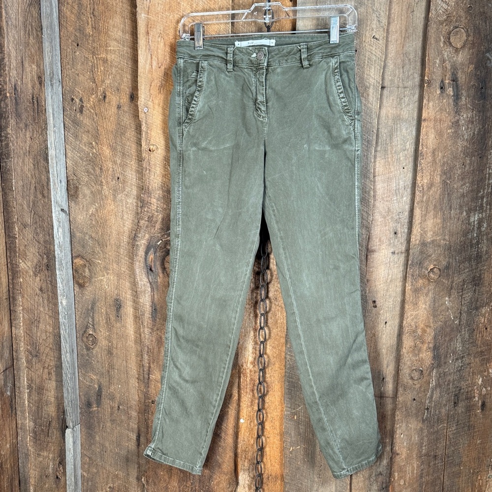 Sud Express Olive Green Denim Pants